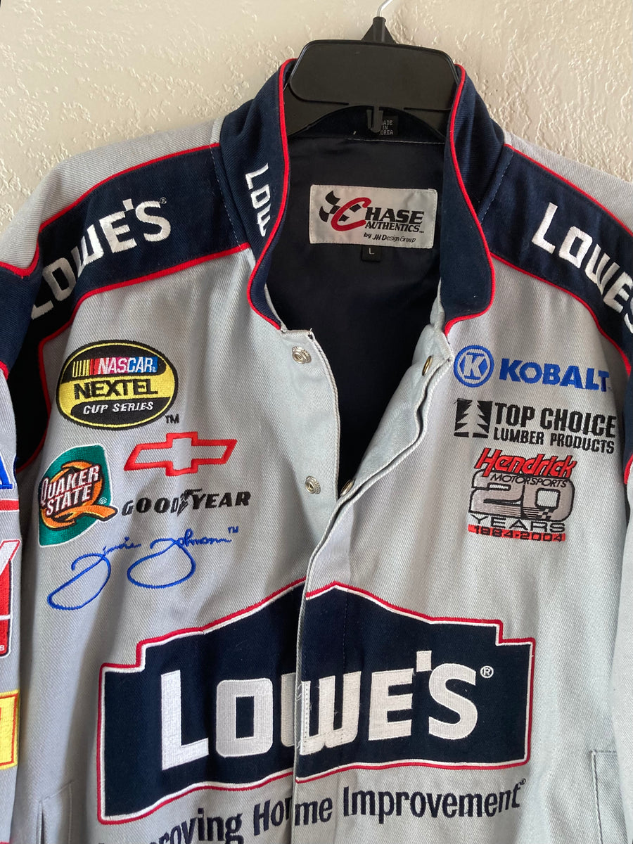 NASCAR Lowes Racing Jimmie Johnson Chase on sale Authentic Jacket Size Medium