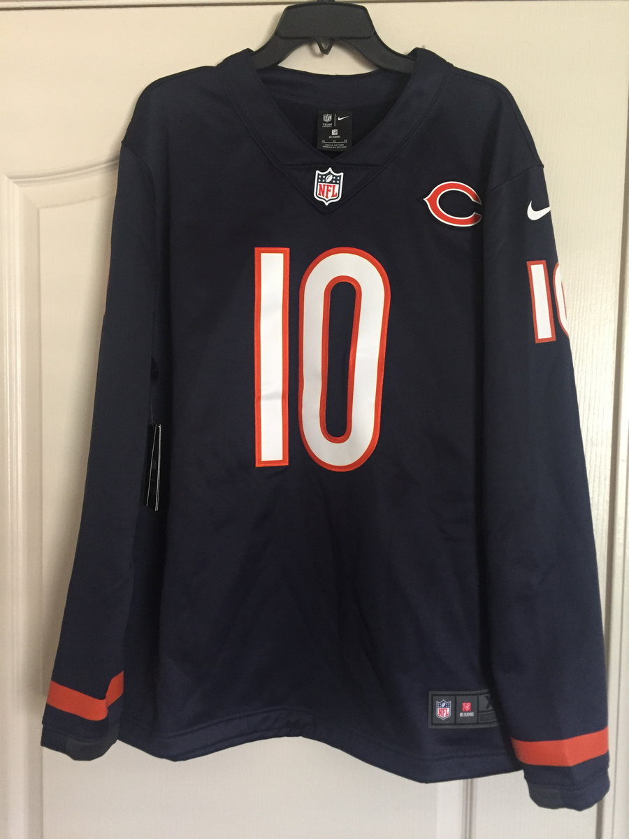 Mitchell Trubisky Chicago Bears Marine Player T-Shirt by Nike