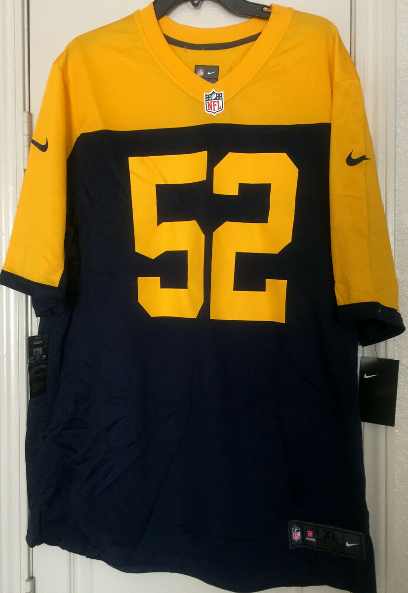 Nike Throwback Clay Matthews #52 Green Bay Packers Game Jersey S