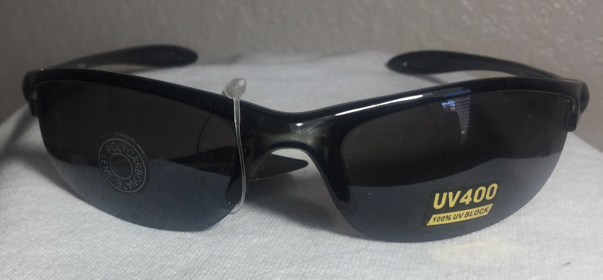 Pugs Sunglasses Plastic half Frames Blue Gray Amber Black – Team