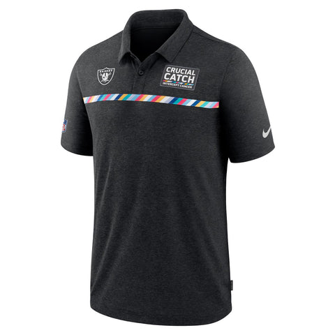 Nike 2020 Crucial Catch Early Season Polo Las Vegas Raiders Black