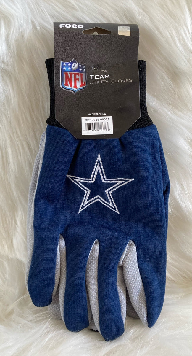 Dallas Cowboys FOCO Team Knit Gloves - Gray