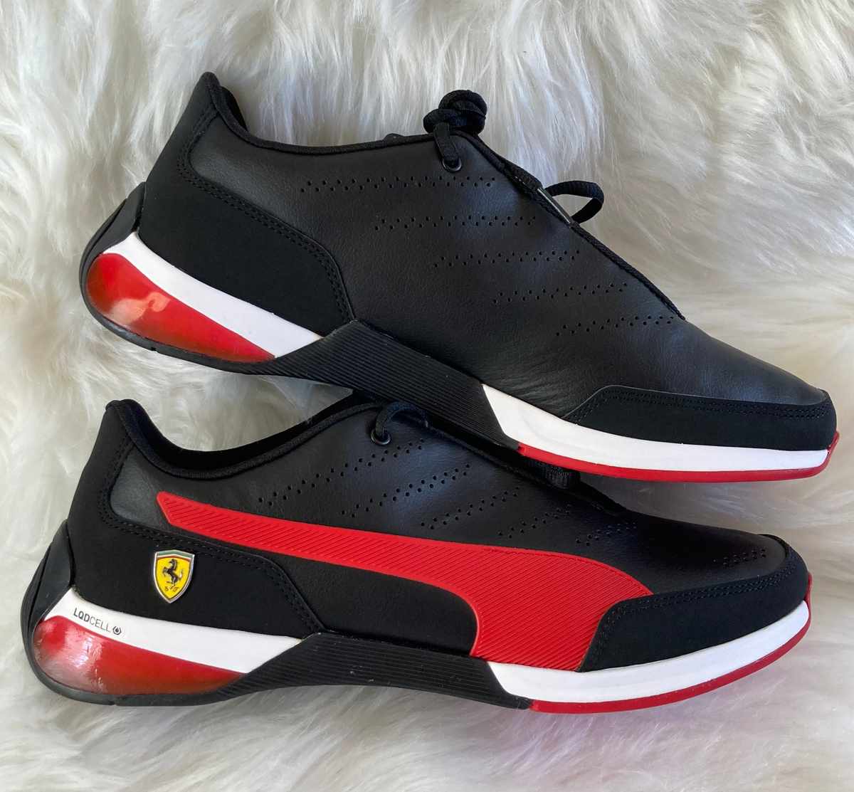 PUMA Ferrari Kart CAT X Sneaker Black Rosso Corsa Team MVP Sports