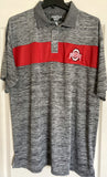 Ohio State Profile Varsity Authentic Men's Gray Golf Polo Shirt Short Sleeve