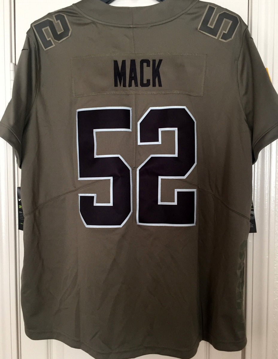 NFL On Field Woman's Raiders #52 Khalil Mack Jersey Size Medium