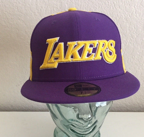 New Era Los Angeles Lakers 50FIFTY fitted purple gold cap Sizes 7 - 7 3/4 - Teammvpsports