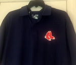 Under Armour Boston Red Sox Polo Golf  Blue Shirt Size XL - Teammvpsports