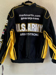 Chase Authentics JH Design Mark Martin US Army Strong Cotton Twill NASCAR Jacket Reversible Size L