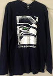 NFL Team Apparel Seattle Seahawks Long Sleeve Navy Thermal Top Size M, XL - Teammvpsports
