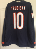 Nike Mitchell Trubisky Chicago Bears Navy Therma Player Jersey