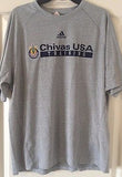 Adidas Chivas USA Training Performance Short Sleeve T-Shirt Ash Gray - Licensed - Teammvpsports