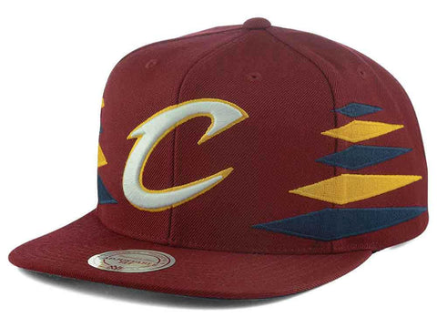 Cleveland Cavaliers Mitchell & Ness Solid Diamond Cap Adjustable Snapback - Teammvpsports