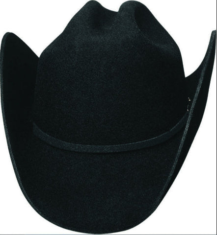 Bullhide 6X Montecarlo Collection Wool Felt Cowboy Hat - EL CANIJO - BLACK - Teammvpsports