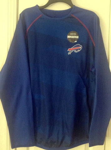 Majestic Buffalo Bills Team Apparel Long Sleeve Reflective Shirt Size L - Teammvpsports