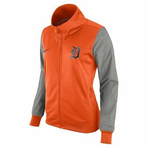Nike Womens Detroit Tigers Orange Track Jacket Size M - Teammvpsports