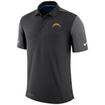 Nike Los Angeles Chargers Football Team Issue Gray Golf Polo Shirt Size M - Teammvpsports