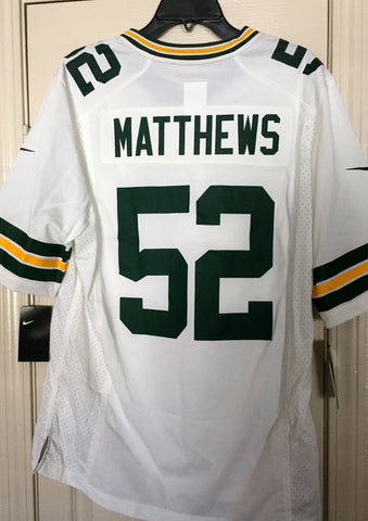 Nike Clay Matthews #52 Green Bay Packers Game Jersey Size M - Teammvpsports