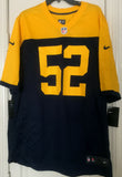 Nike Throwback Clay Matthews #52 Green Bay Packers Game Jersey Size XL - Teammvpsports
