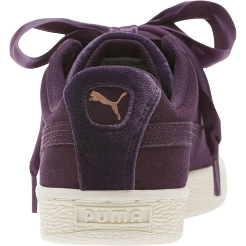 PUMA Suede Heart VR Women Sneakers Shoes Plum-Rose Gold-Whisper White - Teammvpsports