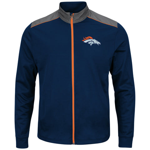Denver Broncos Majestic Team Tech Reflective Men's Full Zip Jacket Size XL - Teammvpsports