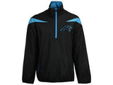 Carolina Panthers G-III Tailback Half Zip Pullover Jacket Black Blue Size M - Teammvpsports