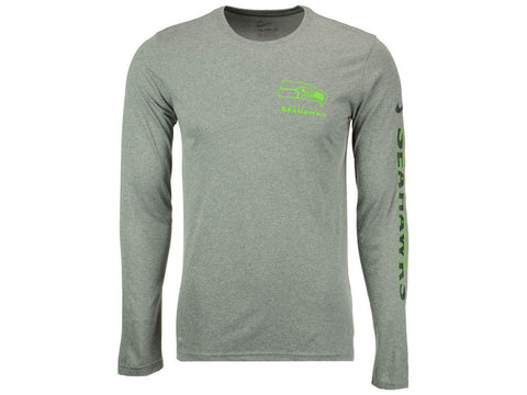 Seattle Seahawks Nike NFL Men's Trainspeed Long Sleeve Legend T-Shirt XL - Teammvpsports