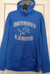 Detroit Lions  Team Apparel TX3 Men's Blue Pullover Hoodie Size XL - Teammvpsports
