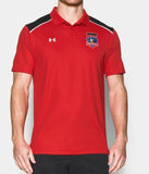 Under Armour Men's Red Colo Colo Jersey Polo SHirt  Size M - Teammvpsports