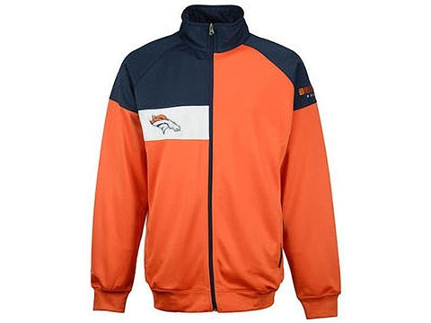 Majestic Denver Broncos Men's Full-Zip Court Track Jacket Size 2X, XLT - Teammvpsports