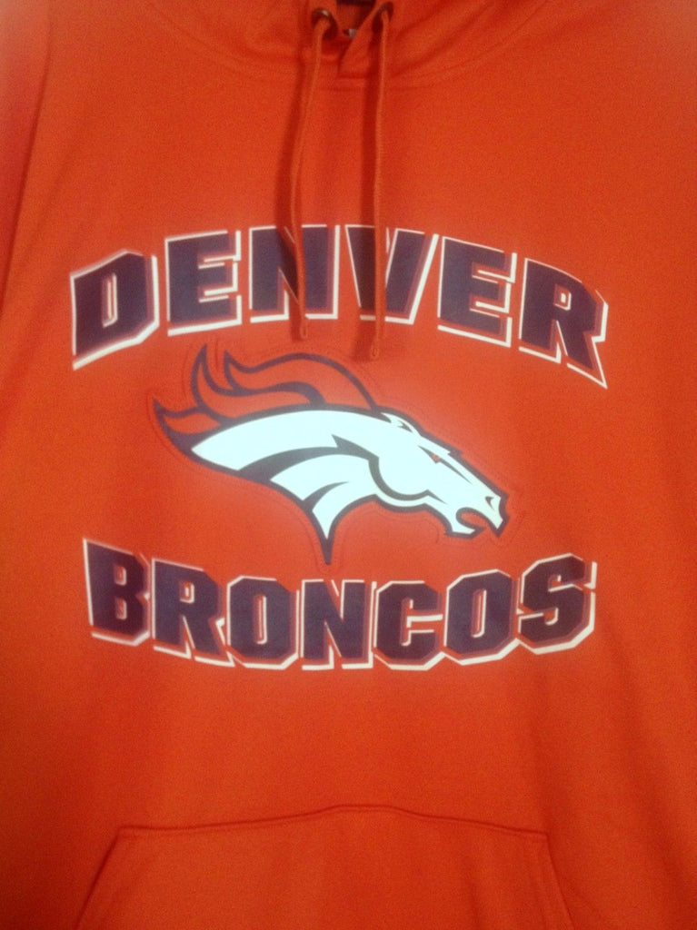 Denver Broncos Team Apparel TX3 Men's Orange Pullover Hoodie Size XXL