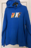 Nike Blue Pullover World Hoodie Size L, XL Kangaroo Pockets - Teammvpsports