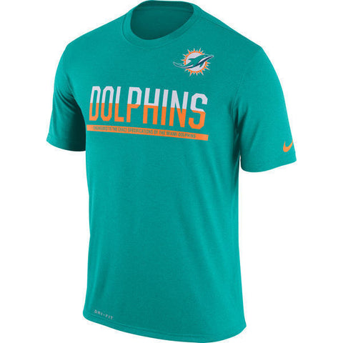 Nike Miami Dolphins Team Practice Legend Performance T-Shirt Size S, 2XL - Teammvpsports