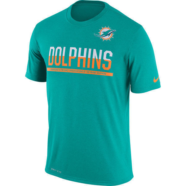 Nike Miami Dolphins Team Practice Legend Performance T-Shirt Size