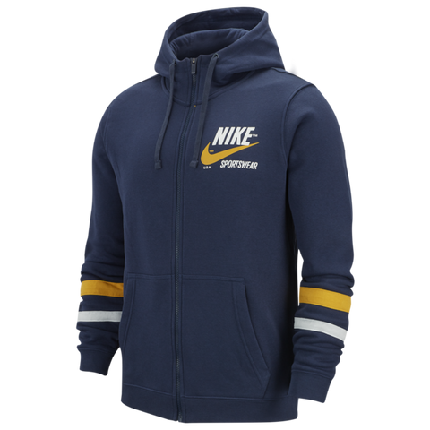 Nike Club Varsity Full-Zip Hoodie Midnight Navy Size XL - Teammvpsports