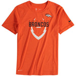 Denver Broncos Nike Orange Legend Icon Performance Tee Shirt Size Youth L14/16 - Teammvpsports