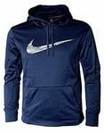 NIKE Men's Dry Training Navy Pullover Hoodie Size L, - Teammvpsports