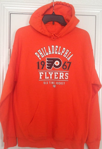 Old Time Hockey Philadelphia Flyers Orange Pullover Hoodie Size M - Teammvpsports