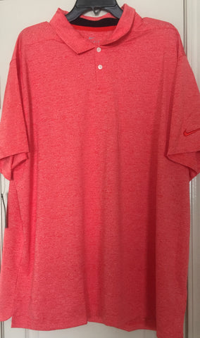 NIKE Men's Dri Fit Vapor Heather-Red Golf Polo Shirt 2019 Size 2XL - Teammvpsports