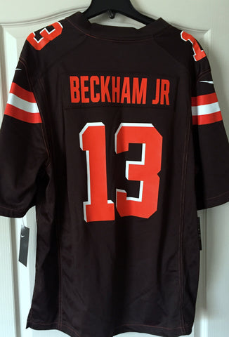 Nike Odell Beckham Jr #13 Cleveland Browns Brown Game Jersey Size XL - Teammvpsports