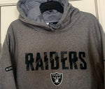 Under Armour Raiders Gray Storm Water Resistant Pullover Hoodie Size 2XL - Teammvpsports