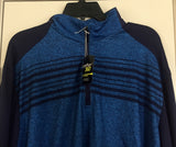 PGA Tour Motionflex 360 Blue 1/4 Zip Golf Polo Shirt Size XL - Teammvpsports