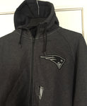 Nike New England Patriots Fleece Full Zip Reflective Logo Hoodie Gray Size 2XL - Teammvpsports