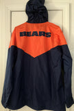 NFL Team Apparel Chicago Bears Orange Blue Windbreaker Size XL,2XL - Teammvpsports