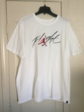 Nike Jumpman Flight Jordan White Short Sleeve Tee Shirt Size 2XL - Teammvpsports
