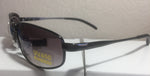 Pugs Sunglasses Metal Frames Spring Hinges UV400 Black Chrome, Bronze - Teammvpsports
