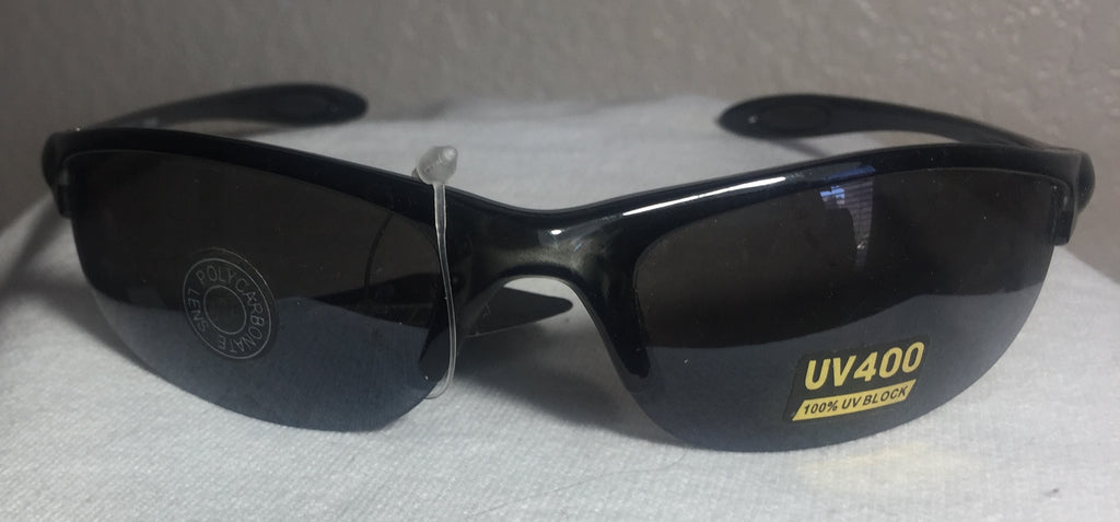 Pugs Sunglasses Plastic half Frames Blue Gray Amber Black – Team MVP Sports