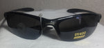 Pugs Sunglasses Plastic half Frames UV400  Poly Carbonate Lens Blue Gray Amber Black - Teammvpsports
