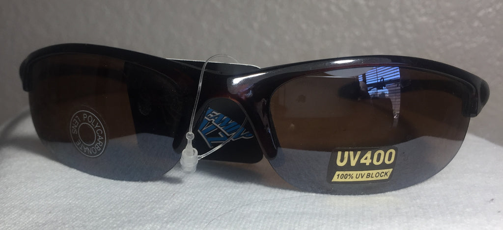 Pugs Sunglasses Plastic half Frames Blue Gray Amber Black – Team MVP Sports