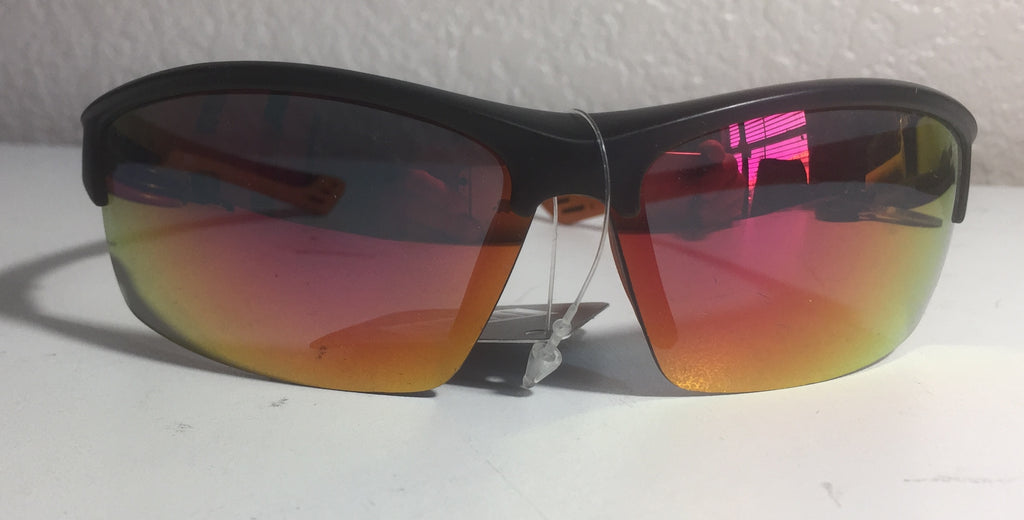 Pugs Sunglasses Plastic Half Frames Orange Silver – Team MVP Sports