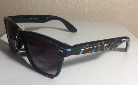 Pugs Sunglasses UV400 Plastic Frames Blue Black Multicolor - Teammvpsports